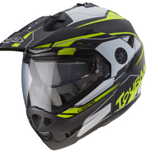 Carica l'immagine nel visualizzatore di Gallery, CASCO DA MOTO CABERG - TOURMAX MARATHON MATT BLACK/WHITE/YELLOW FLUO M
