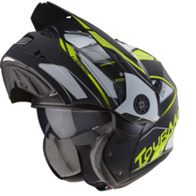 Carica l'immagine nel visualizzatore di Gallery, CASCO DA MOTO CABERG - TOURMAX MARATHON MATT BLACK/WHITE/YELLOW FLUO M