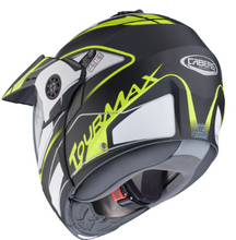 Carica l'immagine nel visualizzatore di Gallery, CASCO DA MOTO CABERG - TOURMAX MARATHON MATT BLACK/WHITE/YELLOW FLUO M