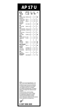 Carica l'immagine nel visualizzatore di Gallery, Spazzola tergicristallo BOSH- AP17U - 425mm/17,''